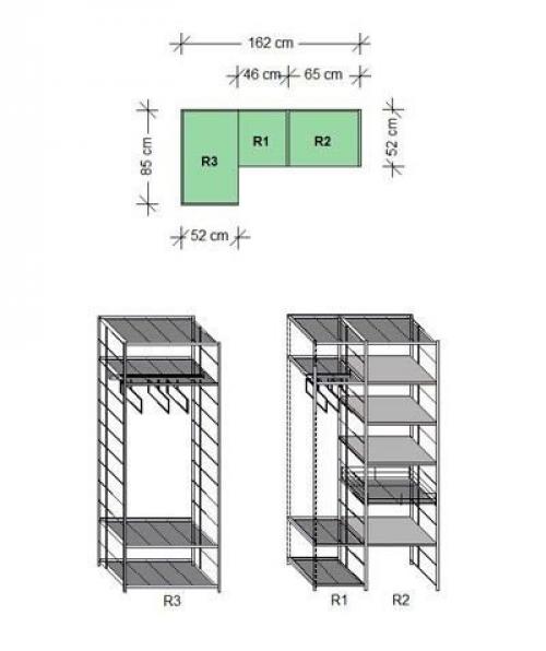 Конструкции стеллажей: 5 функциональных моделей для наполнения шкафа купе и обустройства гардеробной системы. 02