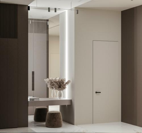 Современный светлый интерьер трехкомнатной квартиры в элитном клубном доме Москвы, созданный специально для семейной пары с двумя сыновьями. 08