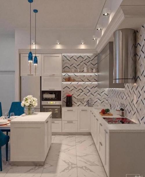 Стильный интерьер. В светлых оттенках. 03