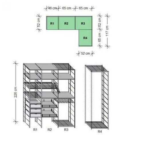 Конструкции стеллажей: 5 функциональных моделей для наполнения шкафа купе и обустройства гардеробной системы. 04