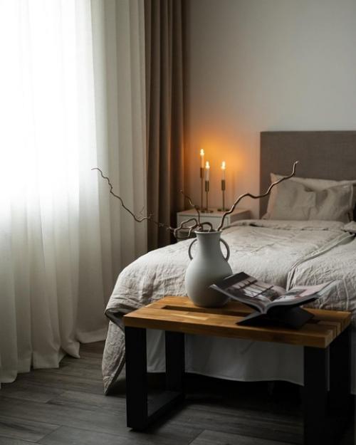 Красивый скандинавский интерьер деревянного дома. 06