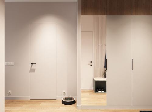 Интерьер однокомнатной квартиры в скандинавском стиле. 07