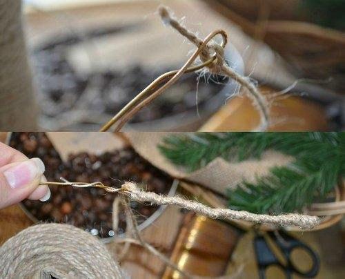 Ароматная ёлочка из кофейных зёрен? 03