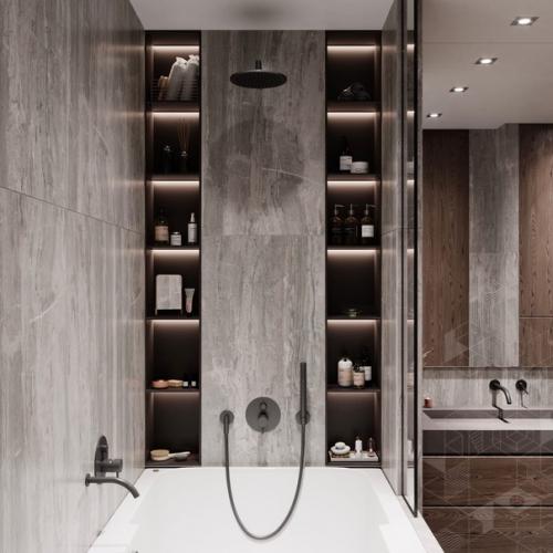 Санузел объедине н в большую ванную комнату. 02