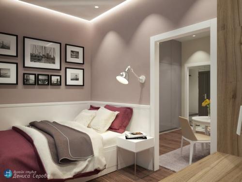 Проект маленькой студии 30 кв. 04