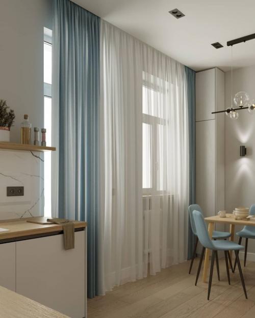 Взгляните на светлую и легкую кухню! 03