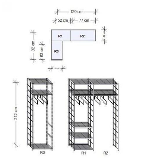 Конструкции стеллажей: 5 функциональных моделей для наполнения шкафа купе и обустройства гардеробной системы. 03