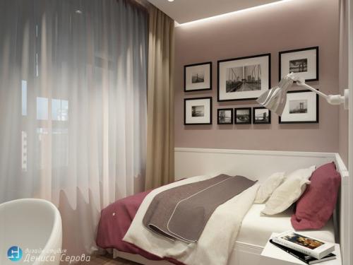 Проект маленькой студии 30 кв. 05