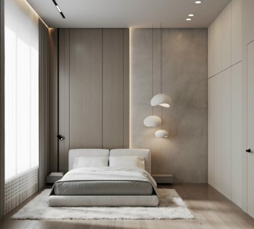 Современный светлый интерьер трехкомнатной квартиры в элитном клубном доме Москвы, созданный специально для семейной пары с двумя сыновьями. 05