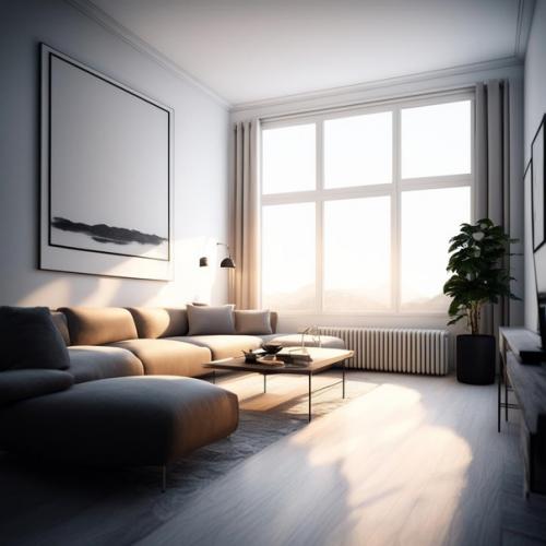 Попросил нейросеть сделать мне рендеры гостиной и спальни на основе других интерьеров. 07