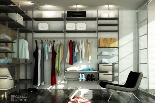 Конструкции стеллажей: 5 функциональных моделей для наполнения шкафа купе и обустройства гардеробной системы. 07
