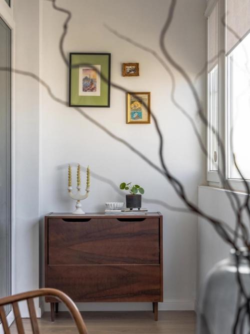 Реализованный интерьер квартиры, площадью 46 кв. 05