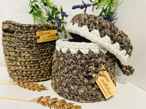 Вязаные корзины - это моя страсть, обожаю их вязать, дарить и видеть их в деле, полезный, стильный аксессуар для порядка и декора интерьера. 02 Вязаные корзины - это моя страсть, обожаю их вязать, дарить и видеть их в деле, полезный, стильный аксессуар для порядка и декора интерьера. 02