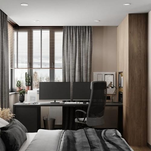 Стильный интерьер для мужчины. 03