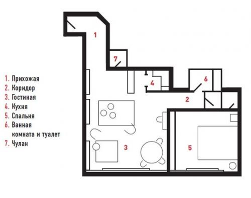 Квартира в Нью-йорке, 25 м. 06