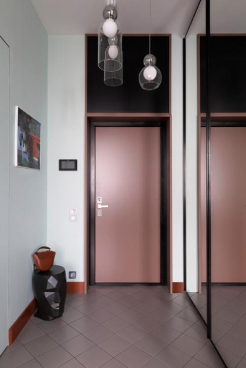 Фрагменты интерьера небольшой квартиры, где главной изюминкой стала работа с цветами. 08