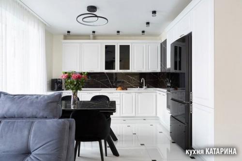 Топ - 5 готовых решений интерьера с белой кухней. 02