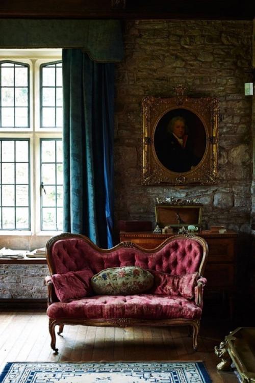 Бархат в интерьере. 07