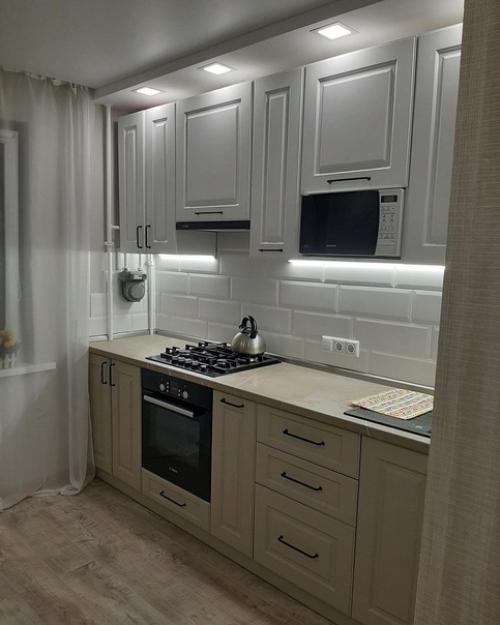 Наша кухня.  Результат того, на что хватило нашей с мужем фантазии и бюджета. 01