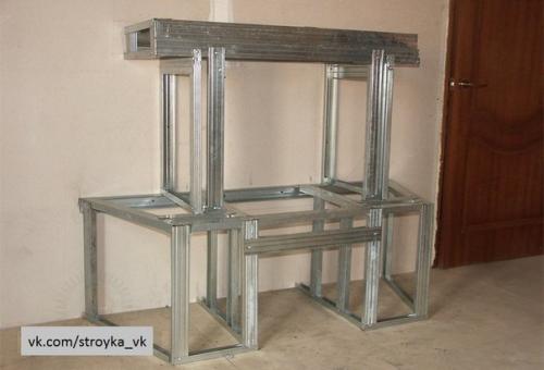 Камин из гипсокартона. 03