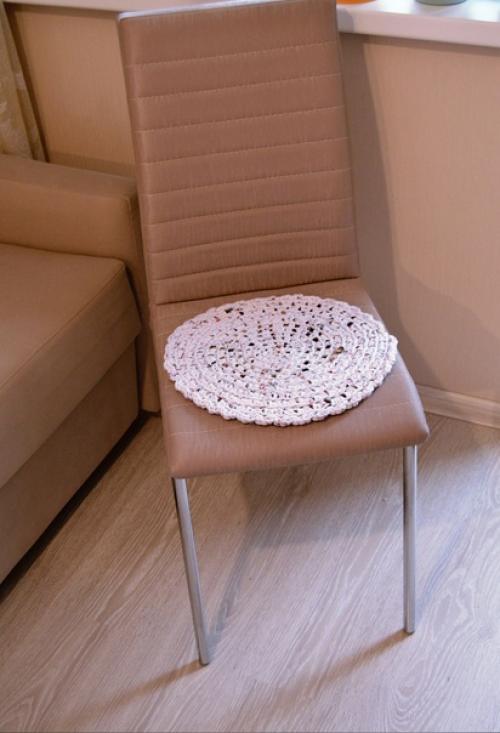 Коврики вязаные крючком из трикотажной пряжи (трикотаж новый). 02