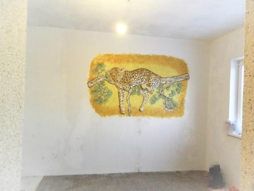 Барельеф Спящий Леопард. 05