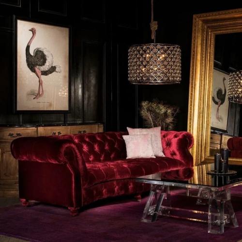 Бархат в интерьере. 06