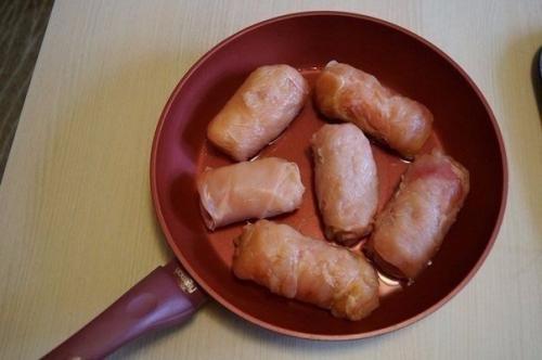 Рулетики Кордон Блю в сливочном соусе. 04