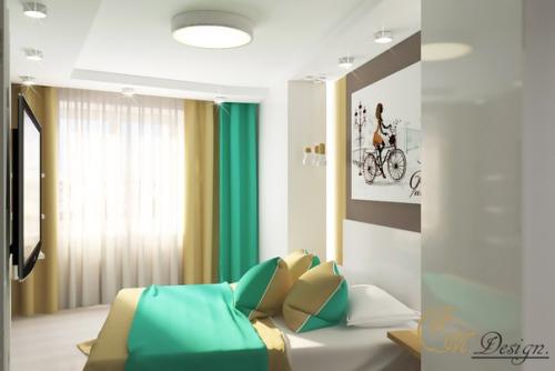 Для активной и интеллектуально развитой молодой девушки необходим особенный дизайн интерьера. 01