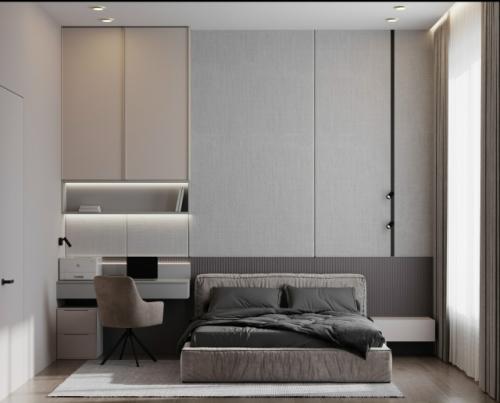 Современный светлый интерьер трехкомнатной квартиры в элитном клубном доме Москвы, созданный специально для семейной пары с двумя сыновьями. 04