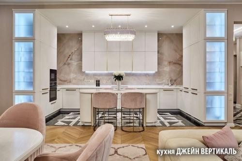 Топ - 5 готовых решений интерьера с белой кухней. 04