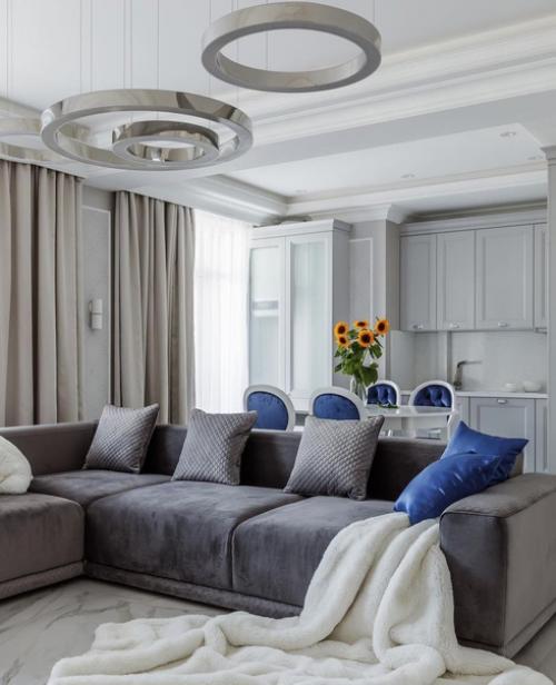 Интерьер квартиры площадью 90 кв. 06