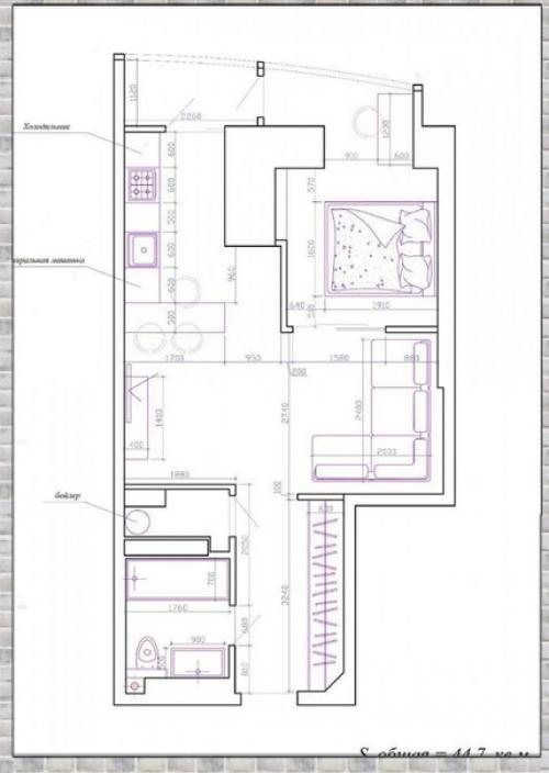 Стильный дизайн - проект квартиры. 09
