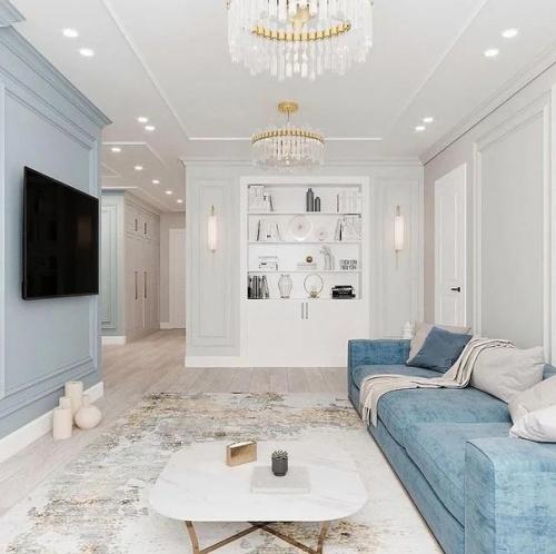 Интерьер в нежной цветовой гамме. 04