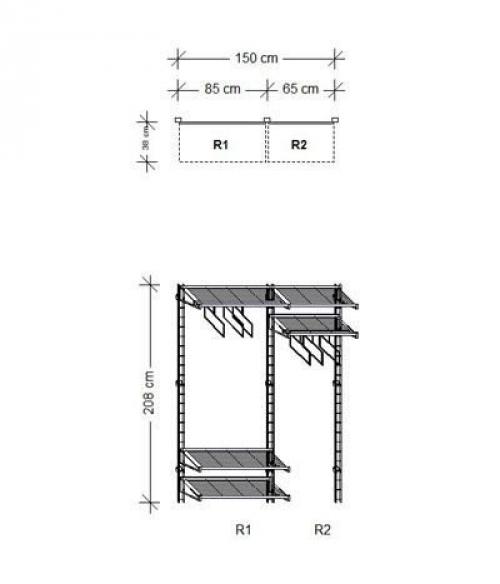 Конструкции стеллажей: 5 функциональных моделей для наполнения шкафа купе и обустройства гардеробной системы. 05