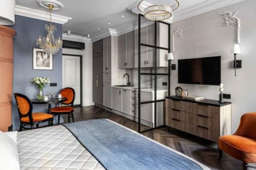 Очень красивая маленькая квартира в старом фонде. 01