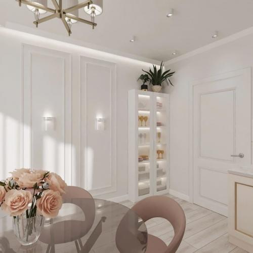 Дизайн - проект трехкомнатной квартиры в Москве. 02