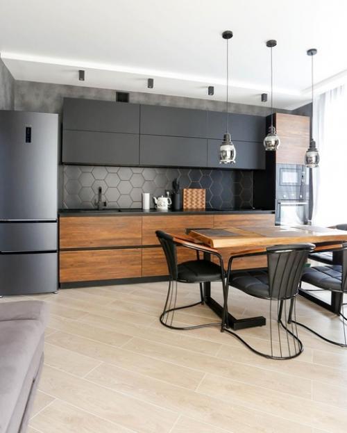 И опять тёмная кухня с фасадами Eterno. 04