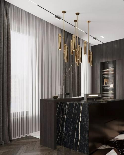 Два проекта с черными кухнями, которые доказывают, что черный цвет подходит для кухни. 02