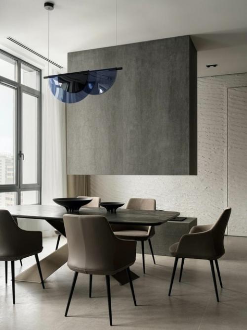 Реализованный интерьер квартиры, площадью 240 кв.