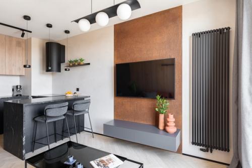 Интерьер однокомнатной квартиры 34 кв. 01