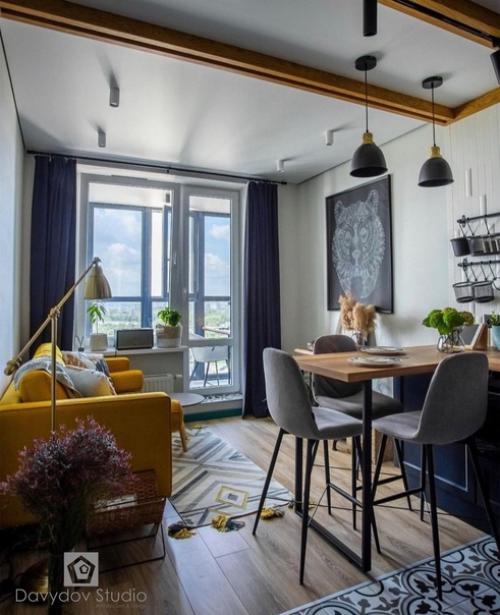 Школа ремонта.  Однокомнатная квартира 43 кв. 01