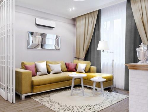 Дизайн 1-комнатной квартиры площадью 47 кв. 01