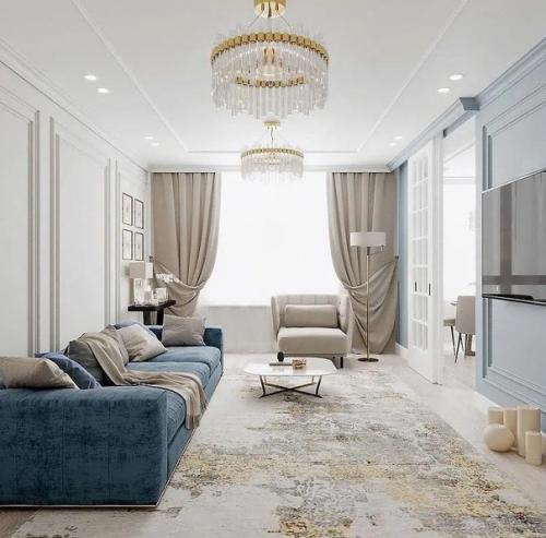 Интерьер в нежной цветовой гамме. 03