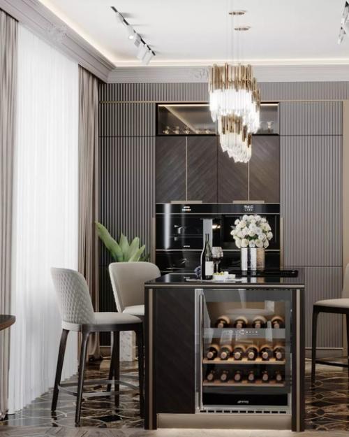 Два проекта с черными кухнями, которые доказывают, что черный цвет подходит для кухни. 05