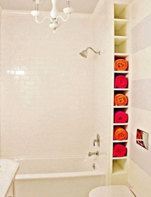Интересные системы хранения в ванной комнате. 01