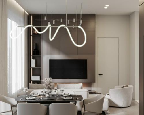 Современный светлый интерьер трехкомнатной квартиры в элитном клубном доме Москвы, созданный специально для семейной пары с двумя сыновьями.