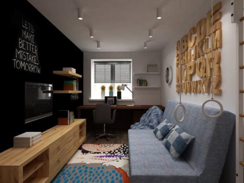 Интерьер двухкомнатной квартиры 40 кв. 07