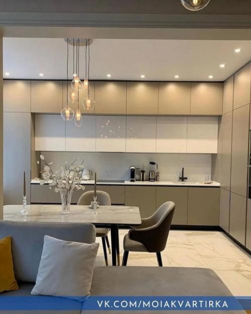 Красивая кухня - гостиная. 03