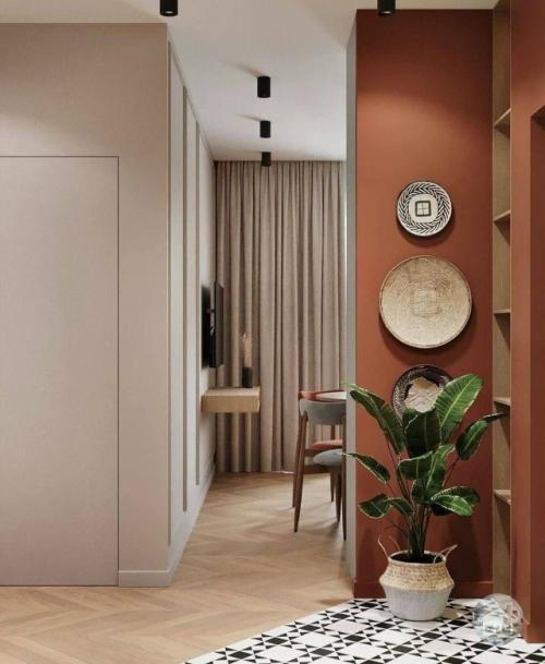 Терракотовый цвет в интерьере. 03